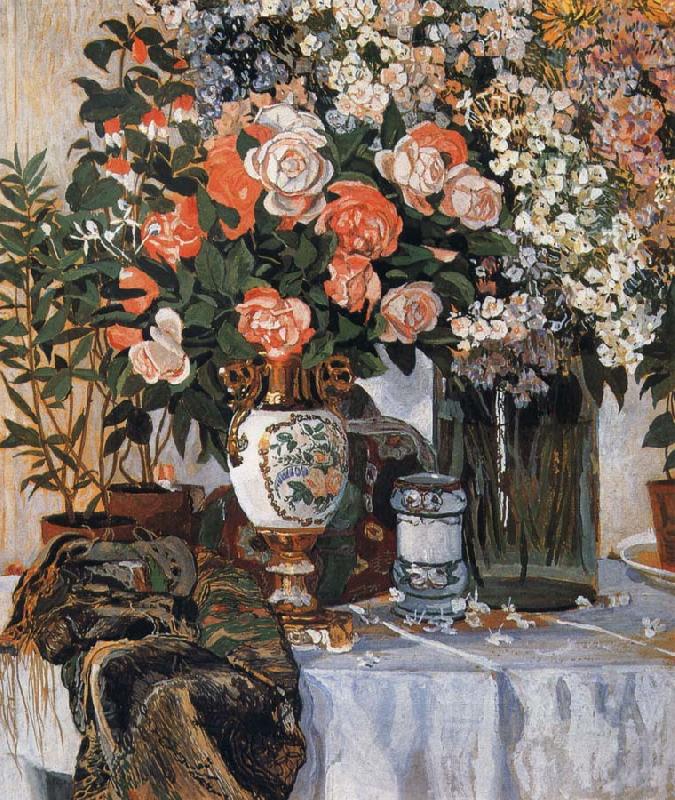 Alexander Yakovlevich GOLOVIN Rose and China